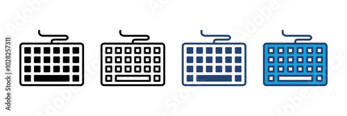 Keyboard icon vector. keyboard vector symbol