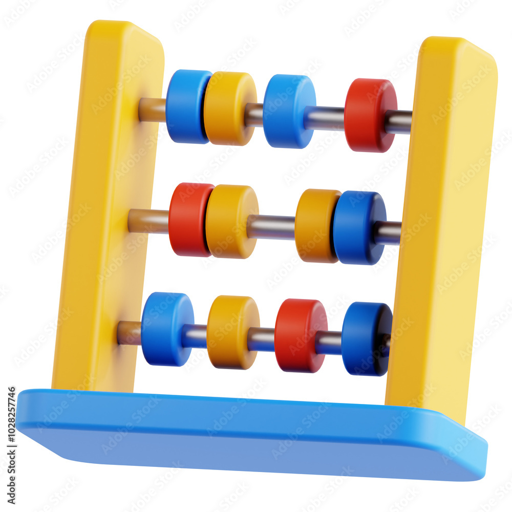 abacus in 3d render for graphic asset web presentation or other abacus in 3d render for graphic asset web presentation or other
