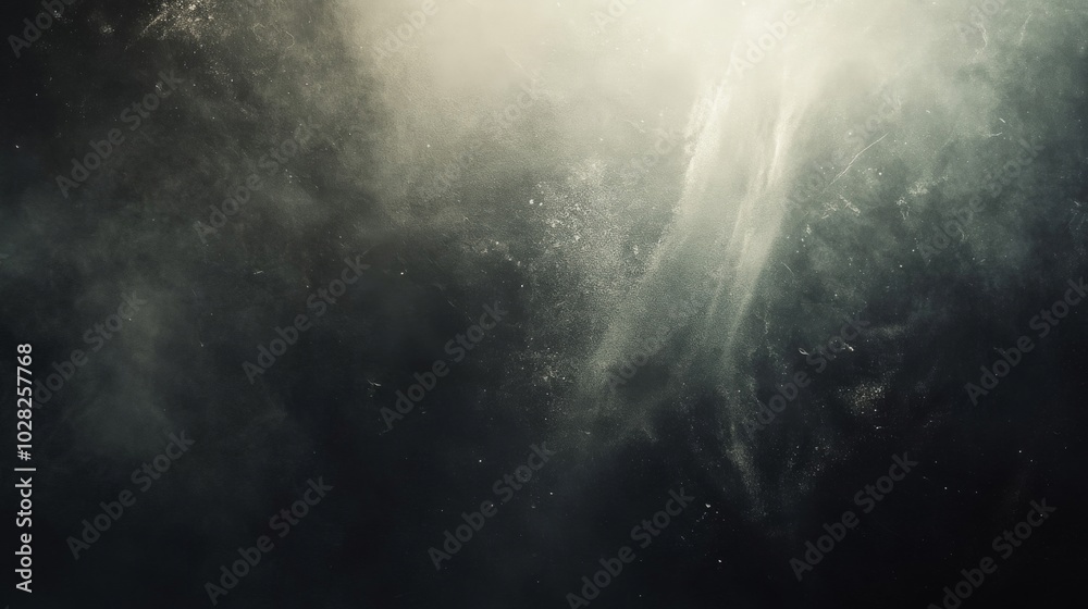 Fototapeta premium A Dark Background with Light Dust Particles and Haze