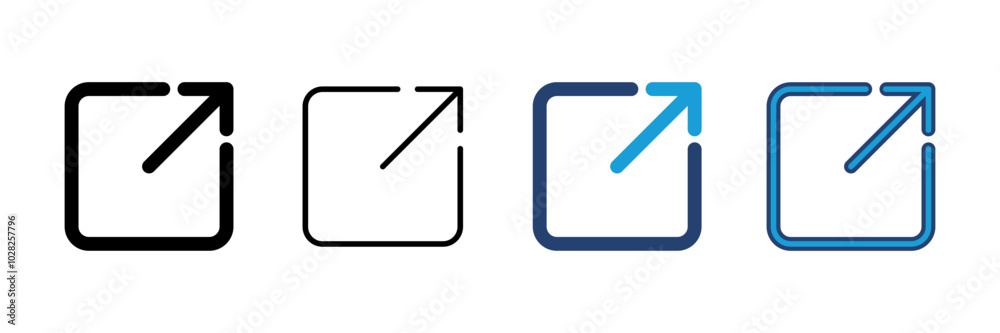 External link icon vector. link icon vector. hyperlink symbol External link icon vector. link icon vector. hyperlink symbol