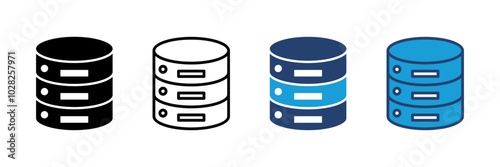 Database icon vector. database vector icon