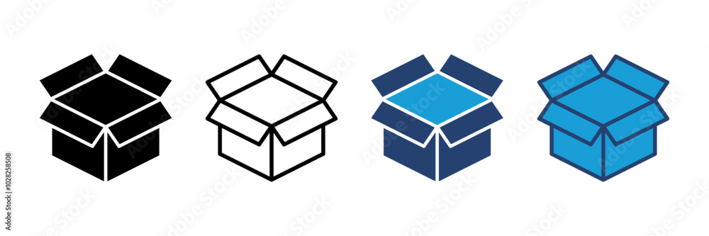 Box icon vector. box vector icon, package, parcel Box icon vector. box vector icon, package, parcel