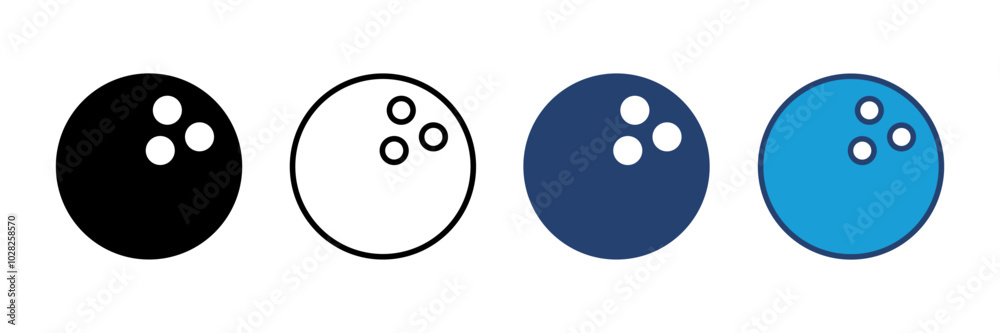 Bowling icon vector. bowling ball and pin icon. bowling pins Bowling icon vector. bowling ball and pin icon. bowling pins