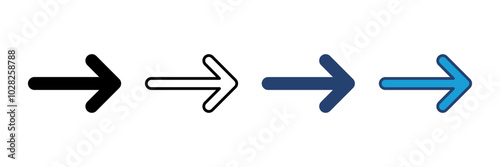 Arrow icon vector. Arrow symbol. Arrow sign for your web design.