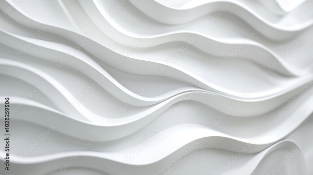 Abstract White Wavy Pattern Abstract White Wavy Pattern