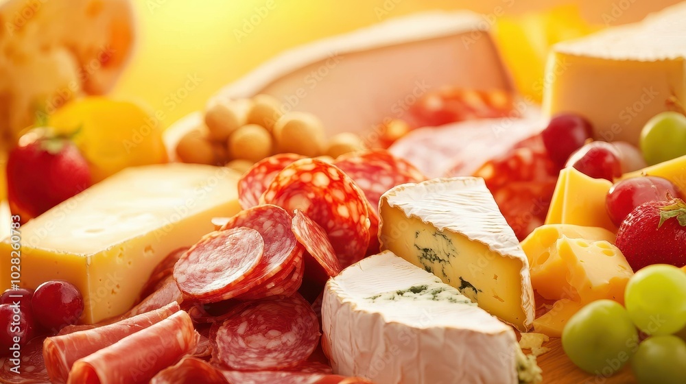 Indulge in a stunning assortment of gourmet cheeses and fine deli meats, perfect for any gathering or special occasion. Indulge in a stunning assortment of gourmet cheeses and fine deli meats, perfect for any gathering or special occasion.
