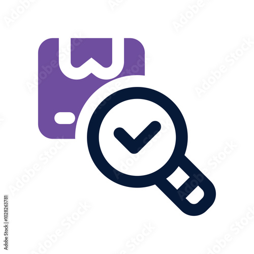 product search icon. vector dual tone icon for your website, mobile, presentation, and logo design.