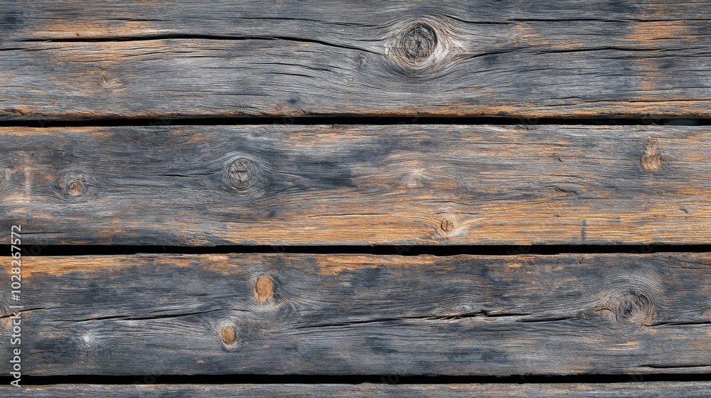 Weathered Wooden Plank Texture with Knots and Grain Weathered Wooden Plank Texture with Knots and Grain
