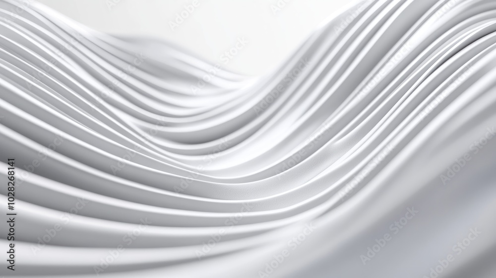 Abstract White Curves Abstract White Curves