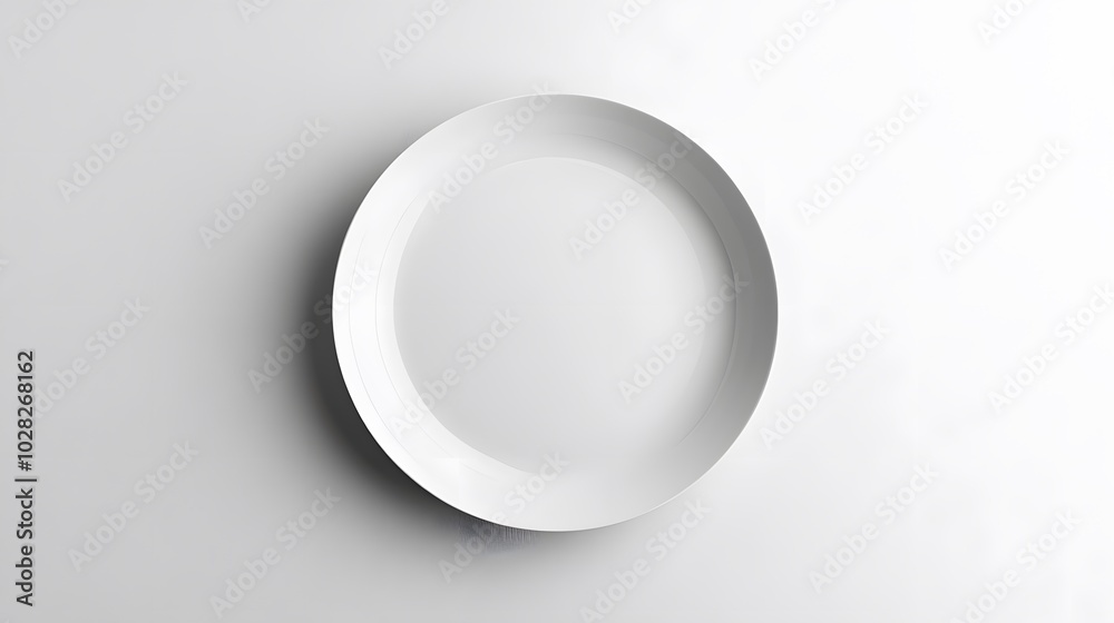 Empty ceramic round plate isolated on white background. Empty ceramic round plate isolated on white background.