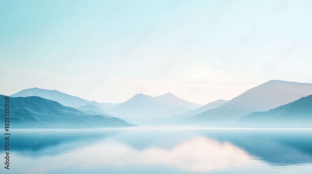 Obraz premium Serene Mountain Lake