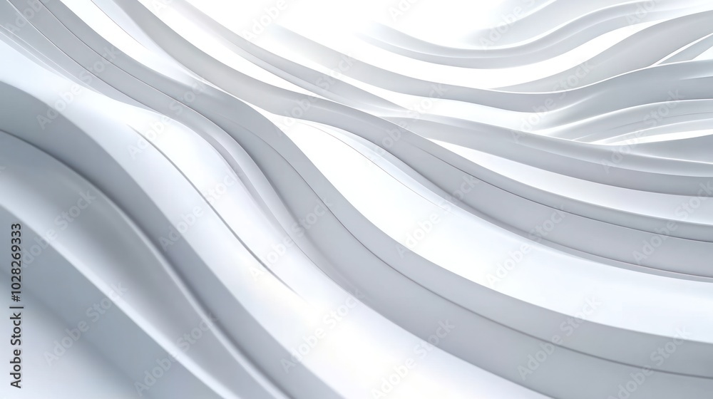 Abstract White Waves Abstract White Waves