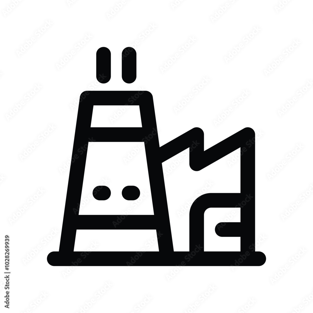 factory icon. vector line icon for your website, mobile, presentation, and logo design. factory icon. vector line icon for your website, mobile, presentation, and logo design.