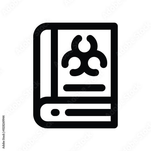 book icon. vector line icon for your website, mobile, presentation, and logo design.