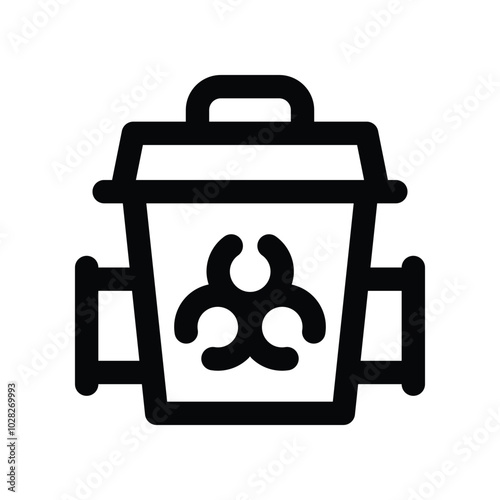 trash icon. vector line icon for your website, mobile, presentation, and logo design.