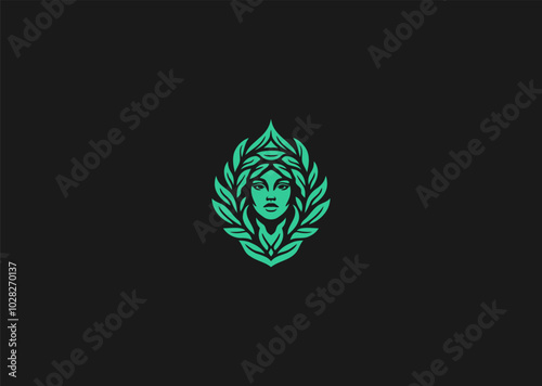 Vector illustration of Goddess Logo Design