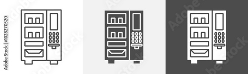 vending machine icon Isolated vector art