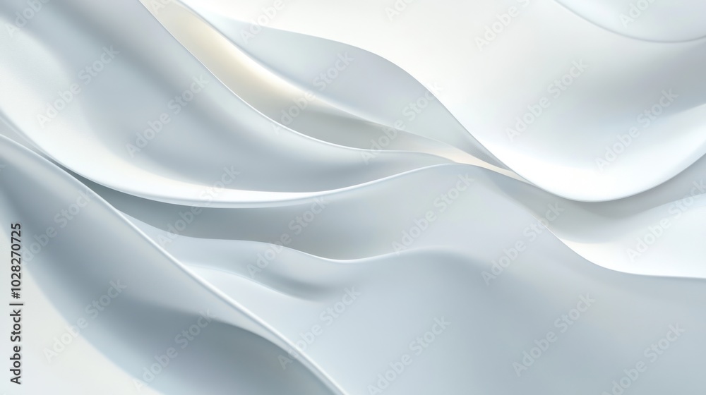 Abstract White Swirling Shapes Abstract White Swirling Shapes