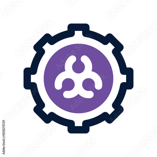 gear icon. vector dual tone icon for your website, mobile, presentation, and logo design.