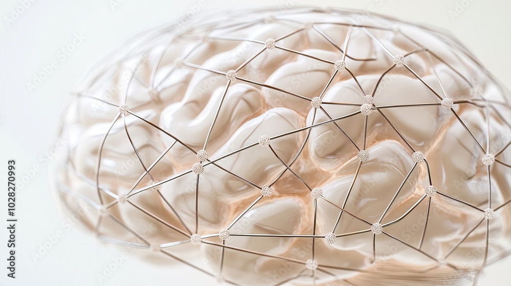Close-up of human brain with intricate neural pathways, symbolizing cognitive biases and complex thought processes, ideal for educational or scientific presentations. Close-up of human brain with intricate neural pathways, symbolizing cognitive biases and complex thought processes, ideal for educational or scientific presentations.