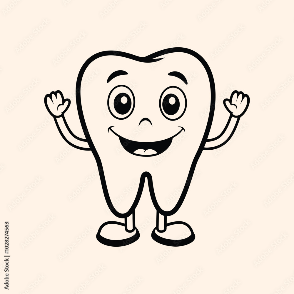 Smily teeth vector illustration for logo t-shirt etc 11 Smily teeth vector illustration for logo t-shirt etc 11