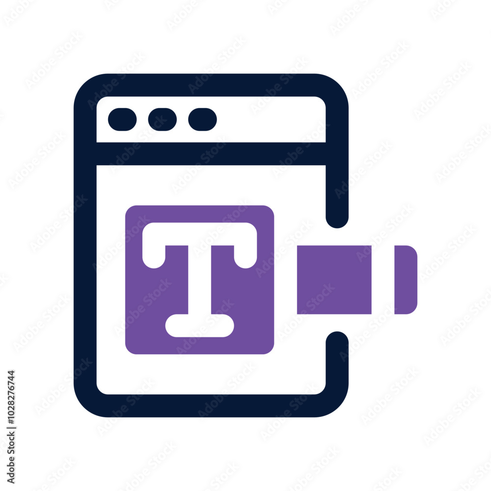 text edit icon. vector dual tone icon for your website, mobile, presentation, and logo design. text edit icon. vector dual tone icon for your website, mobile, presentation, and logo design.
