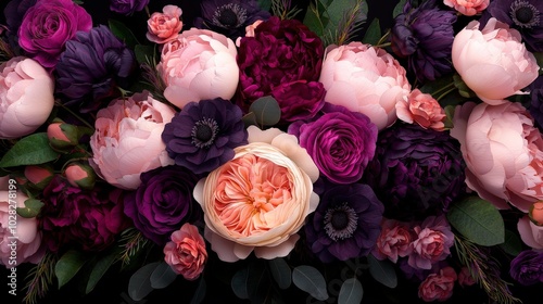 Pink and Purple Floral Arrangement   Beautiful Flowers Bouquet