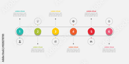 Modern infographics business template design