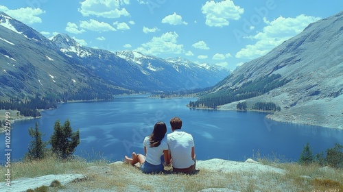 Mountain Lake Romance.