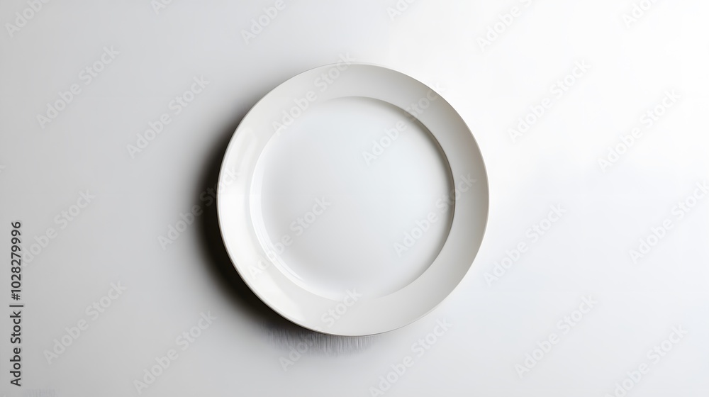 Empty ceramic round plate isolated on white background. Empty ceramic round plate isolated on white background.