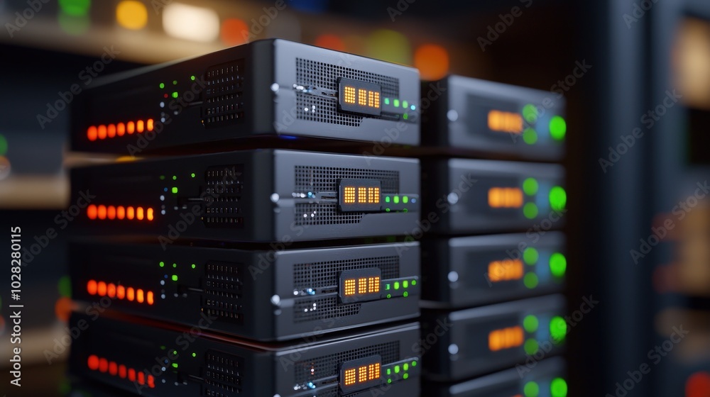 Data Center Servers Network Technology Abstract Background Data Center Servers Network Technology Abstract Background