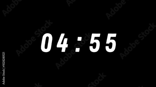 5 minute count down digital timer to 0 second,,, 5 MINUTE STOP WATCH,