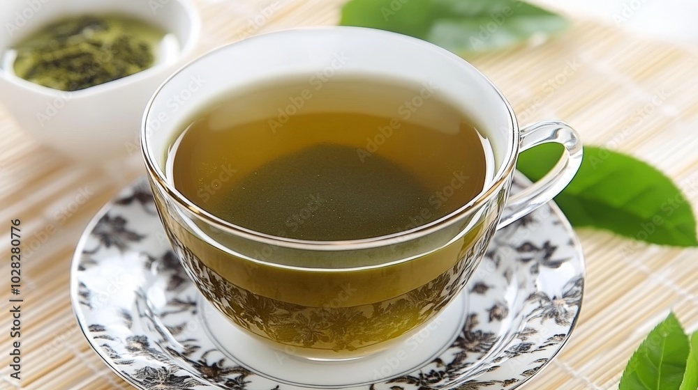 Green Tea in Cup. Green Tea in Cup.