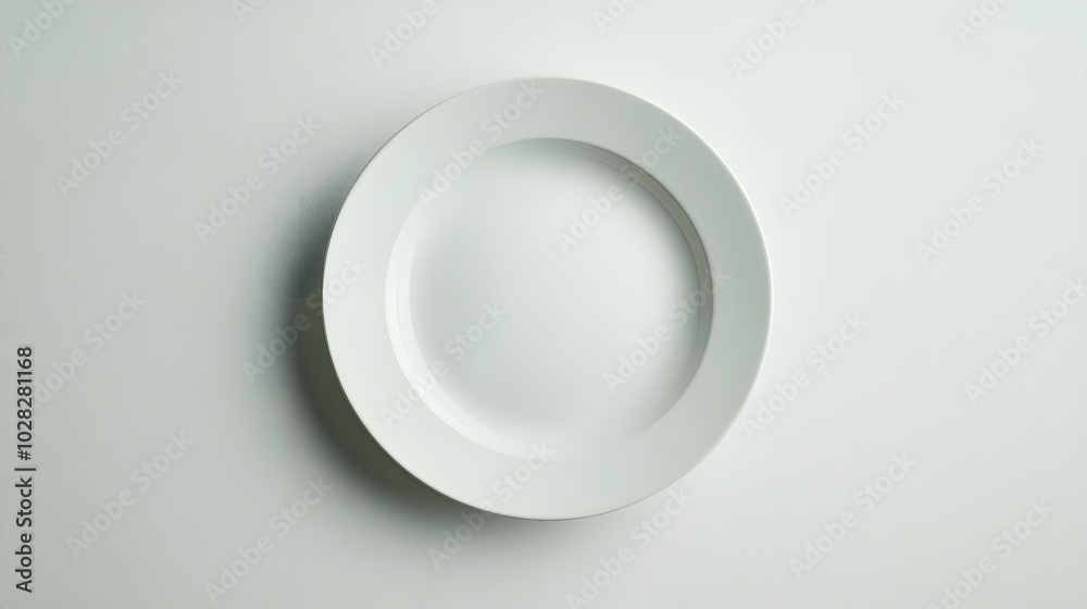 Empty ceramic round plate isolated on white background. Empty ceramic round plate isolated on white background.