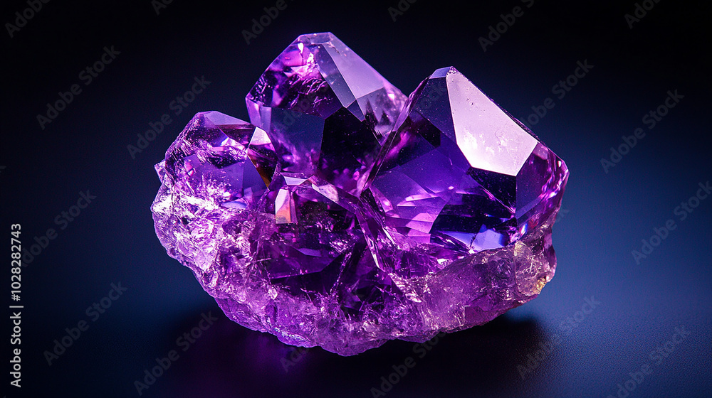 Dazzling amethyst with vivid purple tones and sparkle Dazzling amethyst with vivid purple tones and sparkle