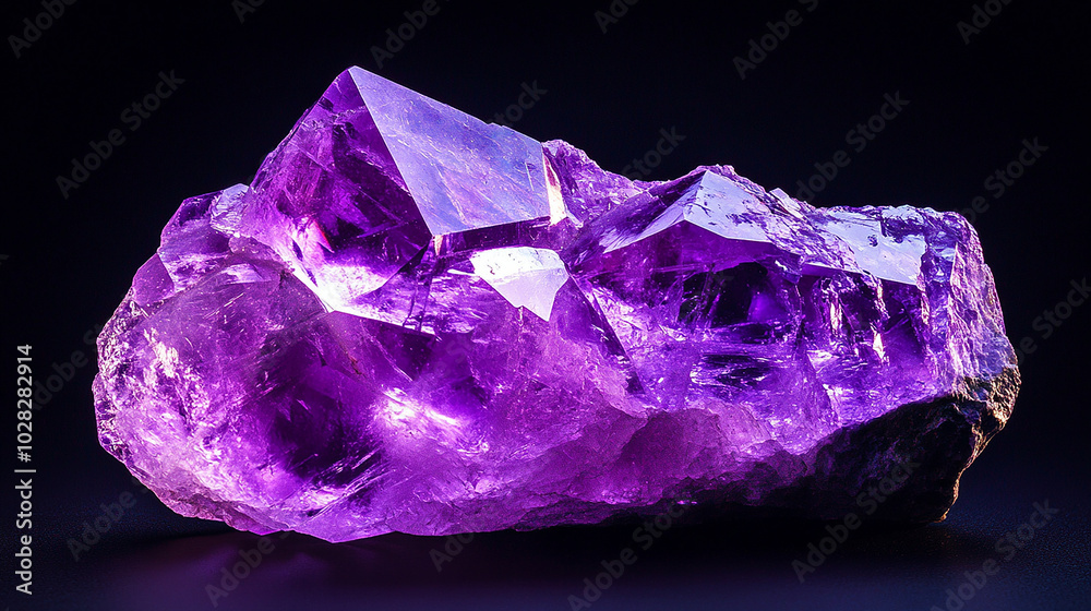 Dazzling amethyst with vivid purple tones and sparkle Dazzling amethyst with vivid purple tones and sparkle