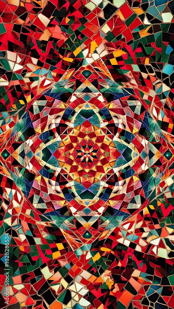 Colorful geometric background with mosaic design Colorful geometric background with mosaic design