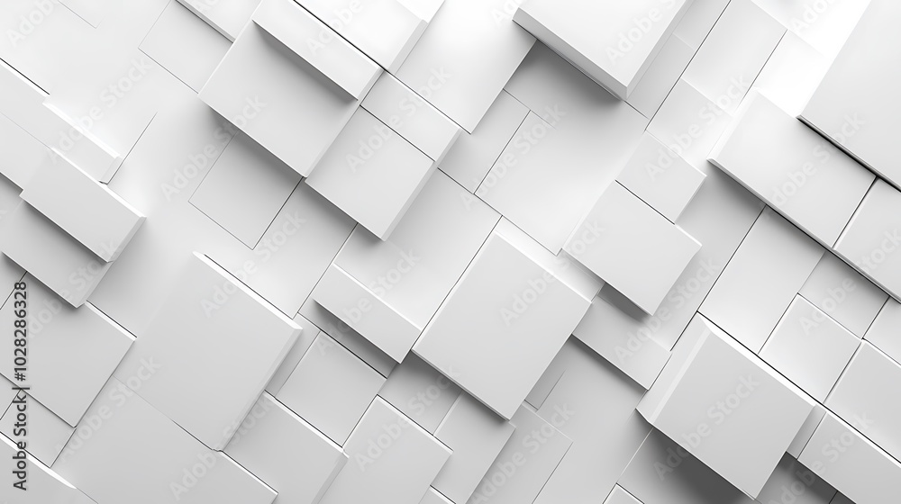 Abstract White Geometric Pattern Abstract White Geometric Pattern