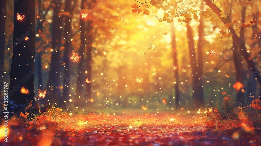 Naklejka premium anime theme of landscape