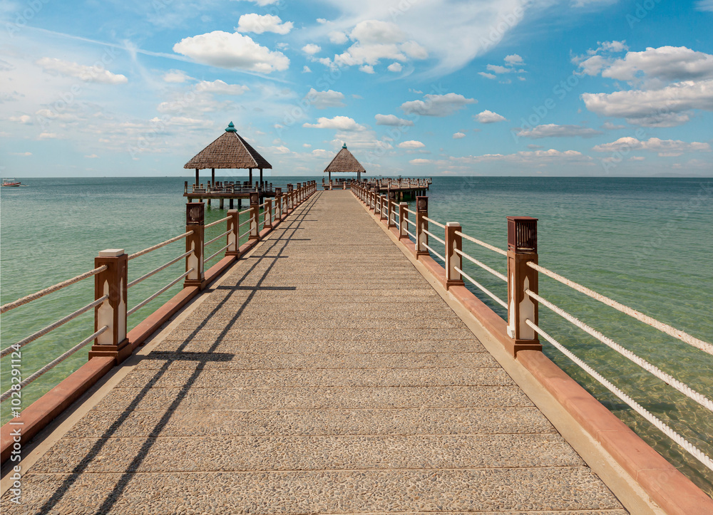 Obraz premium Sea Pier in Sihanoukville, Cambodia