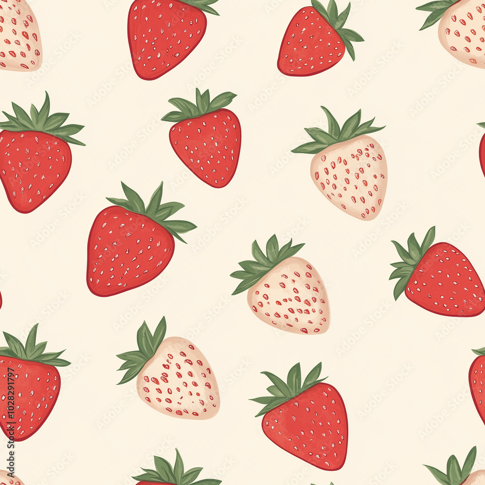 seamless pattern with strawberries seamless pattern with strawberries