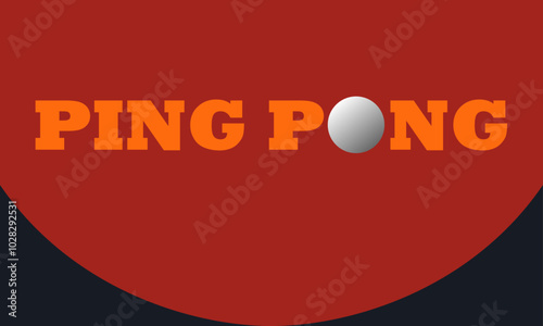 ping pong racket ball game tennis sport poster
