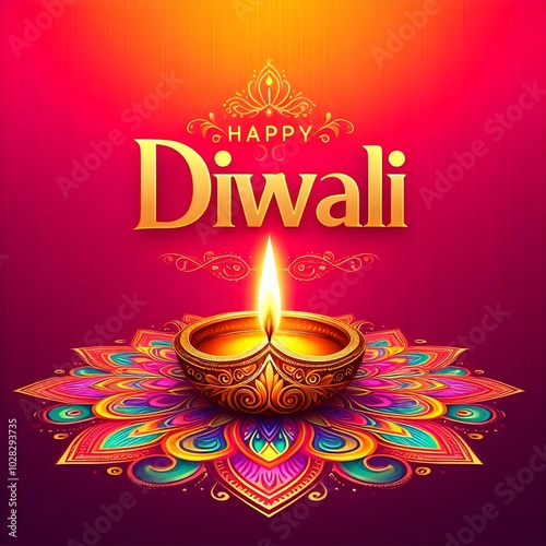 diwali festival design, social media diwali post