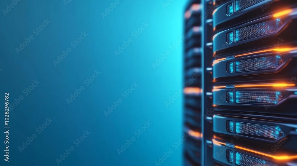 Blockchain server interface, neon data flow, cyber theme, blue hues Blockchain server interface, neon data flow, cyber theme, blue hues