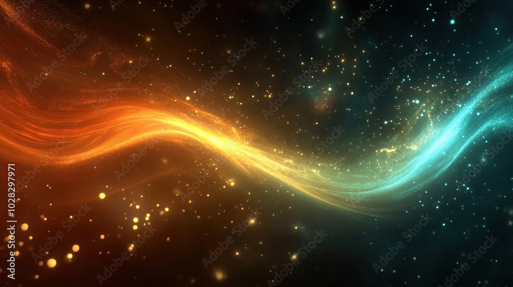 Fototapeta premium Ethereal Glow of the Aurora Borealis in Night Sky