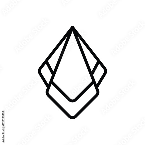 handkerchief icon vector design template simple and clean