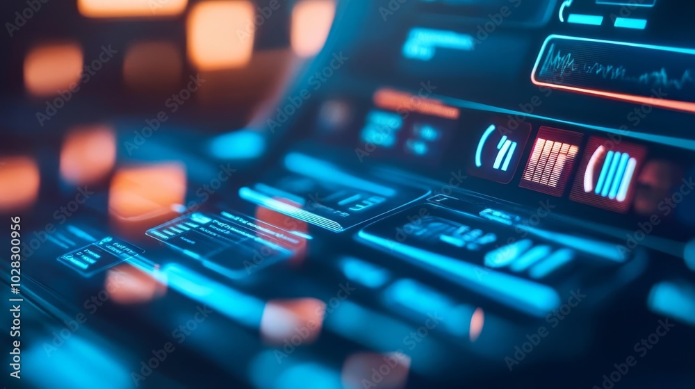 Digital payment, holographic interface, blue and black tones, futuristic style Digital payment, holographic interface, blue and black tones, futuristic style