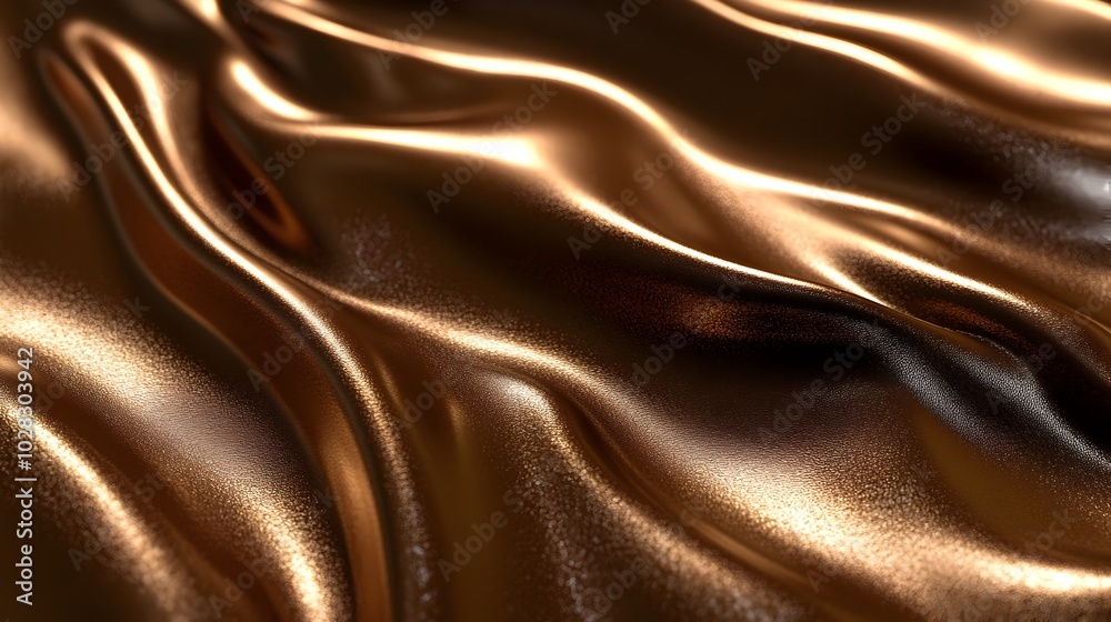 Fototapeta premium Smooth Flowing 3D Lines in Vibrant Gradient Colors Forming Fluid Wave-like Motion