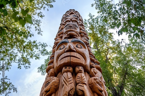 totem pole in the park photo