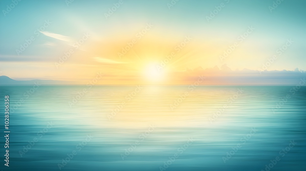 Glowing Sun Gradient with Ample Copy Space for Text Overlay Glowing Sun Gradient with Ample Copy Space for Text Overlay